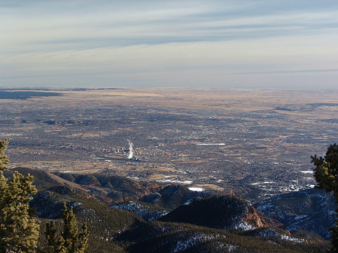 Colorado Springs from Mount Rosa
